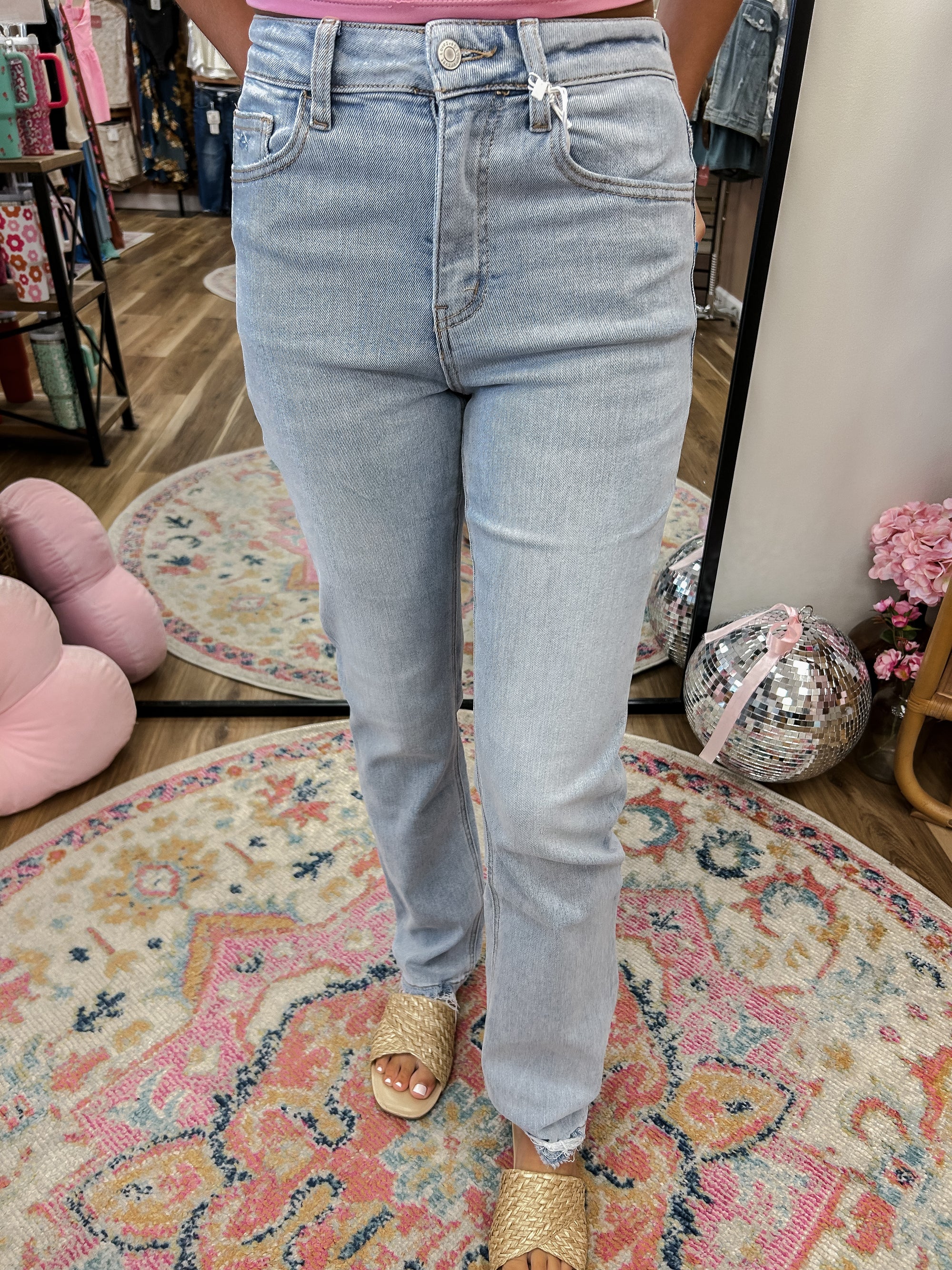 LV 90’s Vintage Stretch Straight Jeans