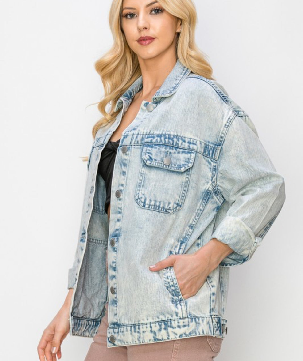 R Oversized Denim Jacket