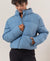 Luna Blue Grey Quilted Puffer Jacket