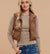 Simon Brown Cropped Puffer Vest