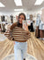 Ellis Mocha Stripe Sweater